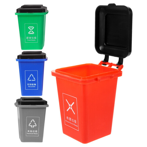 5Sets Assorted Color Garbage Classification Toy PP Kids Cognitive Game 2