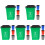 5Sets Assorted Color Garbage Classification Toy PP Kids Cognitive Game 4