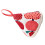 Protector de mango para olla de algodón anti-quemaduras rojo 9,5x9,5cm 1