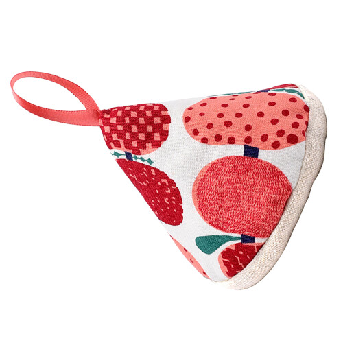 Protector de mango para olla de algodón anti-quemaduras rojo 9,5x9,5cm