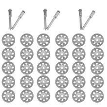 30Pcs Accessories 20mm Diamond Cutting Disc for Metal Grinding Wheel Disc Circular Saw for Drill Rotary Tool