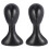 2X Lady High Plastic  Wig  Female Model  Black 1