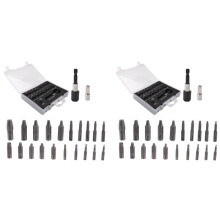Damaged Screw Extractor Set,44 PCS Stripped Screw Extractor Kit, HSS Broken Screw Remover Set with Bit & Socket Adapter
