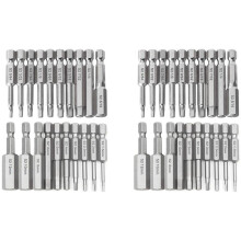 40Pcs Hex Wrench Drill Bit Set Shank Quick Release Magnetic Screwdriver Bits Set (Metric +SAE)