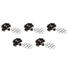 50 Pcs Panel Mount 17.9x13.8mm Power Jack Socket