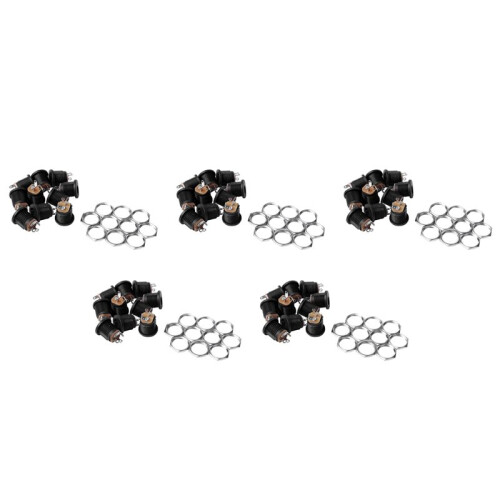 50 Pcs Panel Mount 17.9x13.8mm Power Jack  Socket