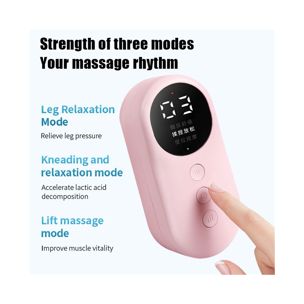 Electric Heated Leg Massager 3 Mode Vibrator Wireless Calf Massager Machine Hot Compress Promote Blood Circulation