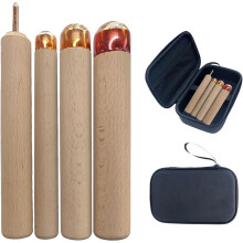 Kit di Strumenti per Scheggiatura, Strumento per La Lavorazione 'Ossidiana, Strumenti per Scheggiatura, 1 Scheggiatrice A Pressione, 3 Sbattitori