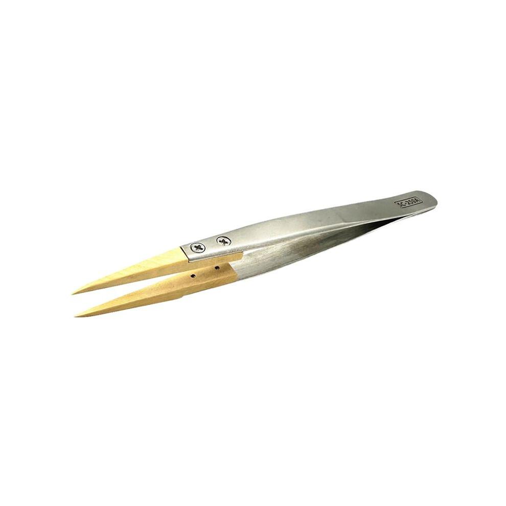 Tlily High End Tipped Tweezers Pointed Tweezers Professional Watch Repair Tool Easy To Handle Boxwood Tip Tweezers