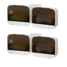 Wall Mounted Soap Holder,No Punch Installation,Drainage Soap Storage Box for Bathroom,Waterproof and Space-Saving Design