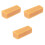3Pcs Beige Rubber Sanding Belt Cleaner Blocks for Skateboards 3