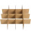 3Sets Protective Khaki Cardboard Dividers for Glassware Moving Boxes 7