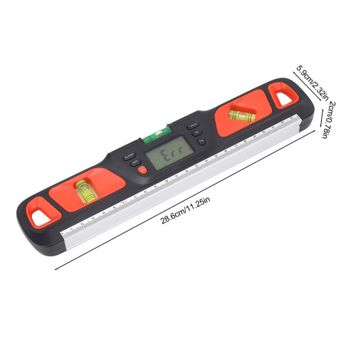 Rote digitale Wasserwaage mit LCD-Inclinometer-Winkelmesser 1