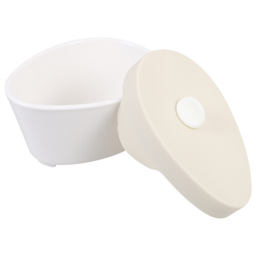 5Pcs Ceramic Soup Bowl with Lid Multi Color Stew Pot for Kitchen Use 1