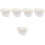 5Pcs Ceramic Soup Bowl with Lid Multi Color Stew Pot for Kitchen Use 6
