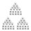 600Pcs White Plastic Clothes Hanger Size Markers Size Circles 6