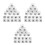 600Pcs White Plastic Clothes Hanger Size Markers Size Circles 7