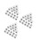 600Pcs White Plastic Clothes Hanger Size Markers Size Circles 8