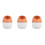 3Pcs White Desktop Trash Can PP Material Small Covered Waste Container 4