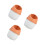 3Pcs White Desktop Trash Can PP Material Small Covered Waste Container 7