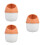 3Pcs White Desktop Trash Can PP Material Small Covered Waste Container 9