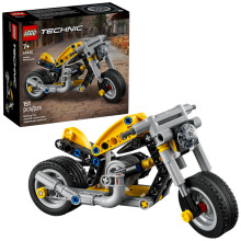 LEGO Technic 42225 Gelbes Motorrad - Konstruktionsspielzeug ab 7 Jahren - Geschenkidee für Jungen oder Mädchen