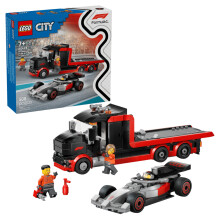 LEGO City 60493 F1-Lkw mit Audi F1-Rennwagen - Spielzeug ab 7 Jahren - Geschenk