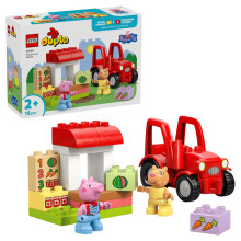 LEGO DUPLO Peppa Pig 10468 Traktor und Markt - Lernspielzeug ab 2 Jahren - Geschenk für Babys