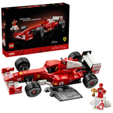 LEGO Icons 11375 Ferrari F2004 und Michael Schumacher - F1 Modellauto - Erwachsenenset