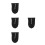 4Pcs Lightweight Black Cast Sock Protector for Foot and Toe Casts 4