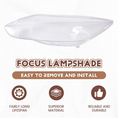 Car Front Left Side Headlight Lampshade Lamp Protector Trim for  Focus 2012-2015 1