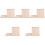 5Pièces Porte- Bois Beige Design Triangle Pour Table Maison 5