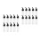 20Pcs Leakproof Multi Color Plastic Airbrush Paint Bottles for Models 6