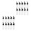 20Pcs Leakproof Multi Color Plastic Airbrush Paint Bottles for Models 10