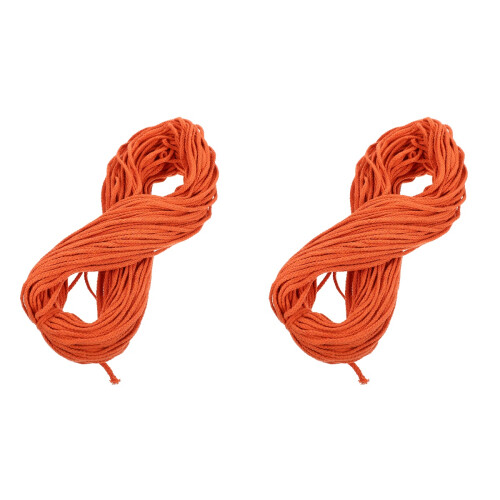 Handgewebte DIY Baumwollseile Orange Für Handarbeiten 1