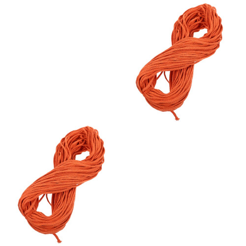 Handgewebte DIY Baumwollseile Orange Für Handarbeiten 2