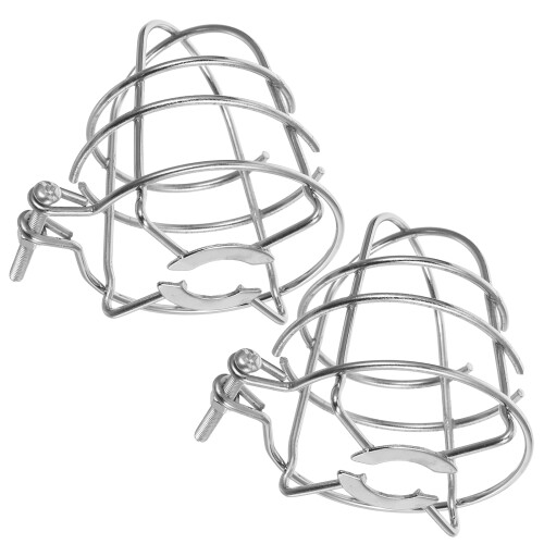 8Pcs Durable Stainless Steel Sprinkler Head Covers Silver Fire Guard 1