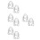8Pcs Durable Stainless Steel Sprinkler Head Covers Silver Fire Guard 6