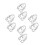 8Pcs Durable Stainless Steel Sprinkler Head Covers Silver Fire Guard 7