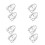 8Pcs Durable Stainless Steel Sprinkler Head Covers Silver Fire Guard 9
