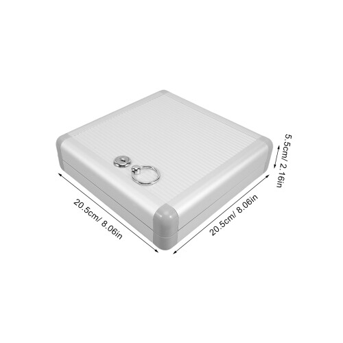 Organizzatore Chiavi Da Alluminio Argento Con Serratura 1