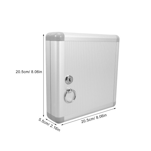 Organizzatore Chiavi Da Alluminio Argento Con Serratura 2