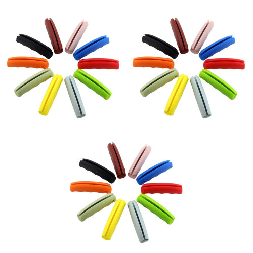 18Pcs Silicone Grocery Bag Holders with in Assorted Colors 2
