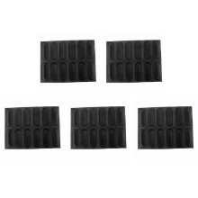 5X Silikon Pfanne Antihaft Perforierte Französische Brot Form, Hot Dog Formen, Back Folie Matte Brot Form