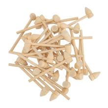 Set di 35 mini martelli in legno per frutti di mare e crostacei, ideali per rompere il cioccolato, in legno di betulla di alta qualità, leggeri, dal