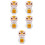 5Pièces Figurines Chat Chanceux Solaire Multi Couleurs Décor 6