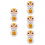 5Pièces Figurines Chat Chanceux Solaire Multi Couleurs Décor 7