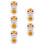 5Pièces Figurines Chat Chanceux Solaire Multi Couleurs Décor 10