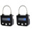 2X Metal Timer Lock USB LCD Display Metal Recarregável Eletrônico Cadeado Multi-Function Preto 1