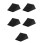 5Pcs Durable Rubber Wheel Chocks Black for Vehicle Parking Stability 7